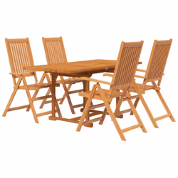 Goditi un ottimo pasto all'aperto con la tua famiglia e i tuoi amici con questo set da pranzo da giardino in legno! Materiale ...