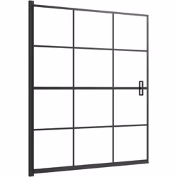 Questa cabina doccia combina stile e funzionalità e si adatterà perfettamente all'arredamento del tuo bagno. Il profilo in al ...