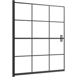 Cabina doccia vasca da bagno parete doccia vasca da bagno cabina accessorio bagno interno casa ESG 116 x 140 cm nero