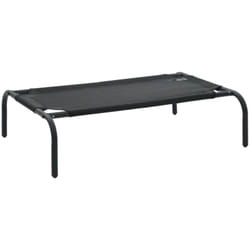 Cuccia rialzata per cani S cestini in Textilene cestino per cani 90 x 50 x 20 cm nero