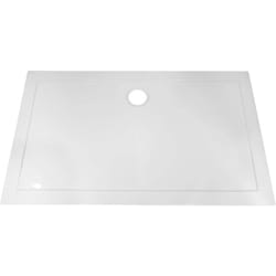 Helloshop26 - Piatto doccia da bagno in acrilico 80 x 110 cm bianco