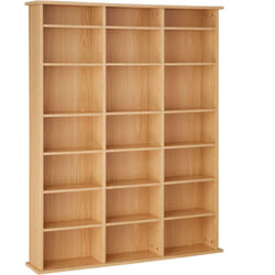 Mobile scaffale libreria porta CD/DVD 136,5 cm marrone