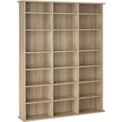 Mobile scaffale libreria porta CD/DVD 136,5 cm marrone