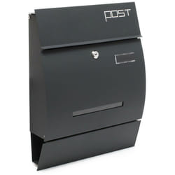 Helloshop26 - Porta giornali da parete antracite per cassetta postale dal design moderno