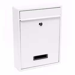 Dimensioni cassetta postale: 21,5 x 9 x 32 cm fessura per le lettere: 19,1 x 3,6 cm Peso in kg 1,2 Materiale Acciaio zincato  ...