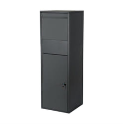 Cassetta delle lettere con serratura a piedi pacco postale 46 x 45 x 140 cm antracite