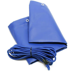 Helloshop26 - Telo di protezione rimorchio piatto 257,5 cm con tenditore impermeabile