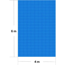 Telo a bolle 4x6 m copertura solare per piscina blu riscaldamento laghetto