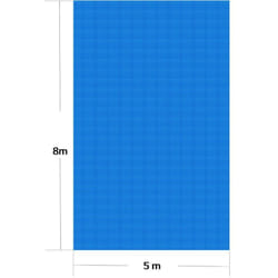 Telo a bolle 5x8 m copertura solare per piscina blu riscaldamento laghetto