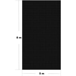 Telo a bolle 5x8 m copertura solare per piscina nera riscaldamento laghetto