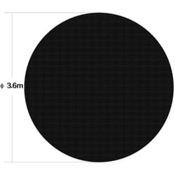 Telo rotondo a bolle da 3,6 m, copertura solare per piscina, riscaldamento nero