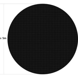 Telo rotondo a bolle da 5 m, copertura solare per piscina, riscaldamento nero per laghetto