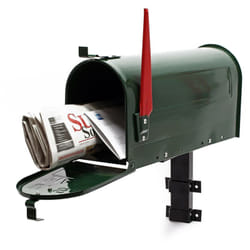 Helloshop26 - Cassetta postale americana Cassetta postale dal design americano con montante a parete verde