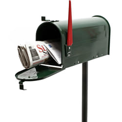 Cassetta postale americana verde Base di supporto per posta dal design americano