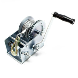 Helloshop26 - Verricello manuale zincato rapporto di trasmissione 4:1/8:1 traino 1100 kg paranco 8 m