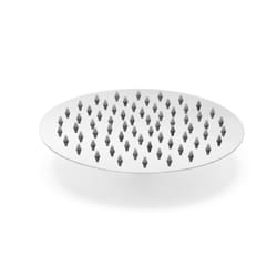 Helloshop26 - Soffione doccia tondo soffione a pioggia 20 cm in acciaio inox