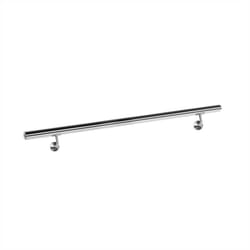 Helloshop26 - Kit corrimano ringhiera supporto muro 100 cm raffinata scala in acciaio