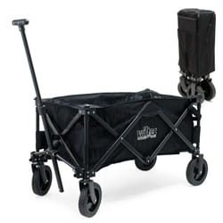 Carrello da trasporto pieghevole protezione solare Devil Transport Beach Garden nero