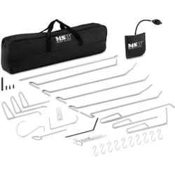 Helloshop26 - Kit per la rimozione di ammaccature senza vernice Asta dsp pdr Attrezzi per carrozzeria (15 aste dsp, cuscino di montaggio gonfiabile,