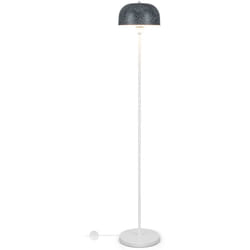 Helloshop26 - Lampada da terra da 146 cm Lampada da terra con paralume e interruttore a pedale Lampada con base ponderata Base E27 per soggiorno