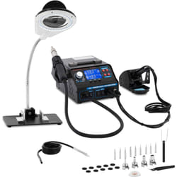 Kit stazione saldante con aspirazione fumi + Accessori