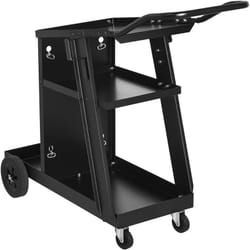 Helloshop26 - Carrello stazione di saldatura inclinata 3 scomparti 75 kg nero
