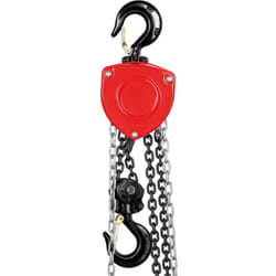 Helloshop26 - Paranco a catena meccanico manuale con puleggia 2 tonnellate (capacità di carico: 2.000 kg, altezza di sollevamento: 5 m, materiale: