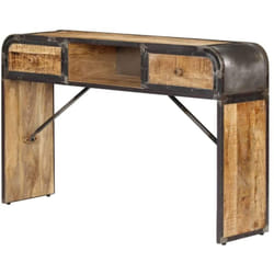 Credenza buffet consolle mobile contenitore 120 cm in legno massello di mango
