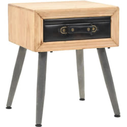 Helloshop26 - Comodino comodino cassettiera armadio mobile camera da letto in legno massello di abete 43 x 38 x 50 cm