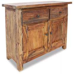 Credenza buffet consolle mobile contenitore in legno massello di recupero 75 cm