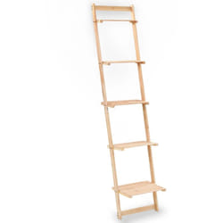 Helloshop26 - Mensola da parete a scala compatta in legno di cedro 176 cm
