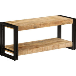 Mobile tv tv buffet dal design pratico 90 cm in legno massello di mango