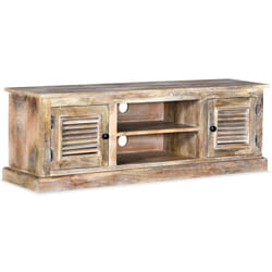 Helloshop26 - Mobile tv tv buffet dal design pratico in legno massello di mango