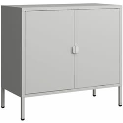 Armadio da ufficio armadietto da ufficio per soggiorno ufficio camera da letto officina acciaio 75 x 80 x 40 cm grigio chiaro