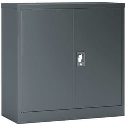 Armadio da ufficio armadietto da ufficio mobiletto per soggiorno ufficio camera da letto officina acciaio laccato 90 x 40 x 90 cm grigio scuro