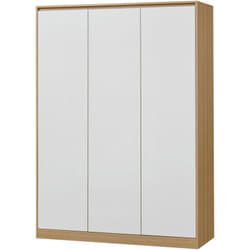 Armadio camera da letto armadio moderno mobile contenitore senza tempo con 4 ripiani in mdf 176 x 120 x 52 cm effetto rovere bianco