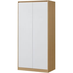 Armadio camera da letto armadio moderno mobile contenitore senza tempo con 4 ripiani in mdf 176 x 80 x 52 cm effetto rovere bianco