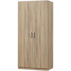Armadio camera da letto armadio moderno contenitore senza tempo 1 ripiano mdf 176 x 80 x 52 cm effetto rovere Sonoma