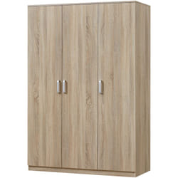 Armadio camera da letto armadio moderno mobile contenitore senza tempo 4 ripiani in mdf 176 x 120 x 52 cm effetto rovere Sonoma