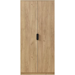 Armadio camera da letto armadio moderno mobile contenitore senza tempo 1 armadio e 1 ripiano in mdf 176 x 80 x 52 cm effetto rovere