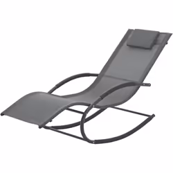 Poltrona da giardino a dondolo Questa sedia a dondolo elegante e confortevole ti offre il perfetto relax grazie ai movimenti ...