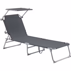 Sedia a sdraio con ombrellone Questa sedia a sdraio da spiaggia e da giardino ti offre il luogo perfetto per prendere il sole ...