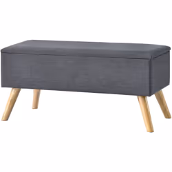 Panca portaoggetti imbottita Questa panca imbottita elegante e raffinata è un complemento d'arredo perfetto per l'ingresso, i ...