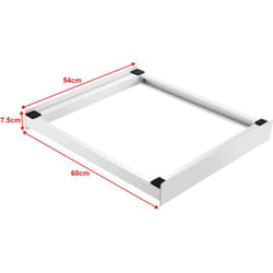 Kit sovrapposizione per lavatrice asciugatrice standard 60 cm bianco