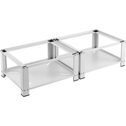 Base cremlingen doppia con ripiano per lavatrici e asciugatrici 127 x 54 x 31 cm