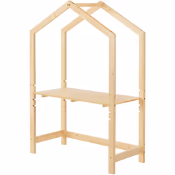 Scrivania per bambini regolabile in altezza A forma di casa, questo tavolo da studio potrebbe diventare il mobile preferito d ...