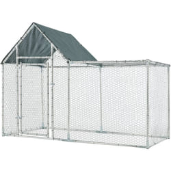 Voliera da esterno Arguin 200 x 100 x 100 - 150 cm verde argento