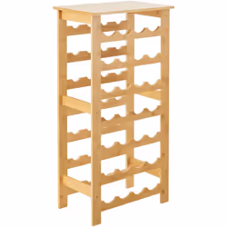 Portabottiglie Questo portabottiglie è una soluzione elegante per riporre le vostre bottiglie di vino e troverà facilmente po ...