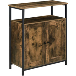 Cassettiera da soggiorno Aremark 79 x 60 x 30 cm effetto legno scuro nero