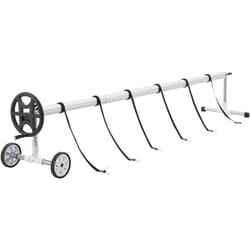 Helloshop26 - Avvolgitore per copertura piscina con lunghezza regolabile 300-630 cm